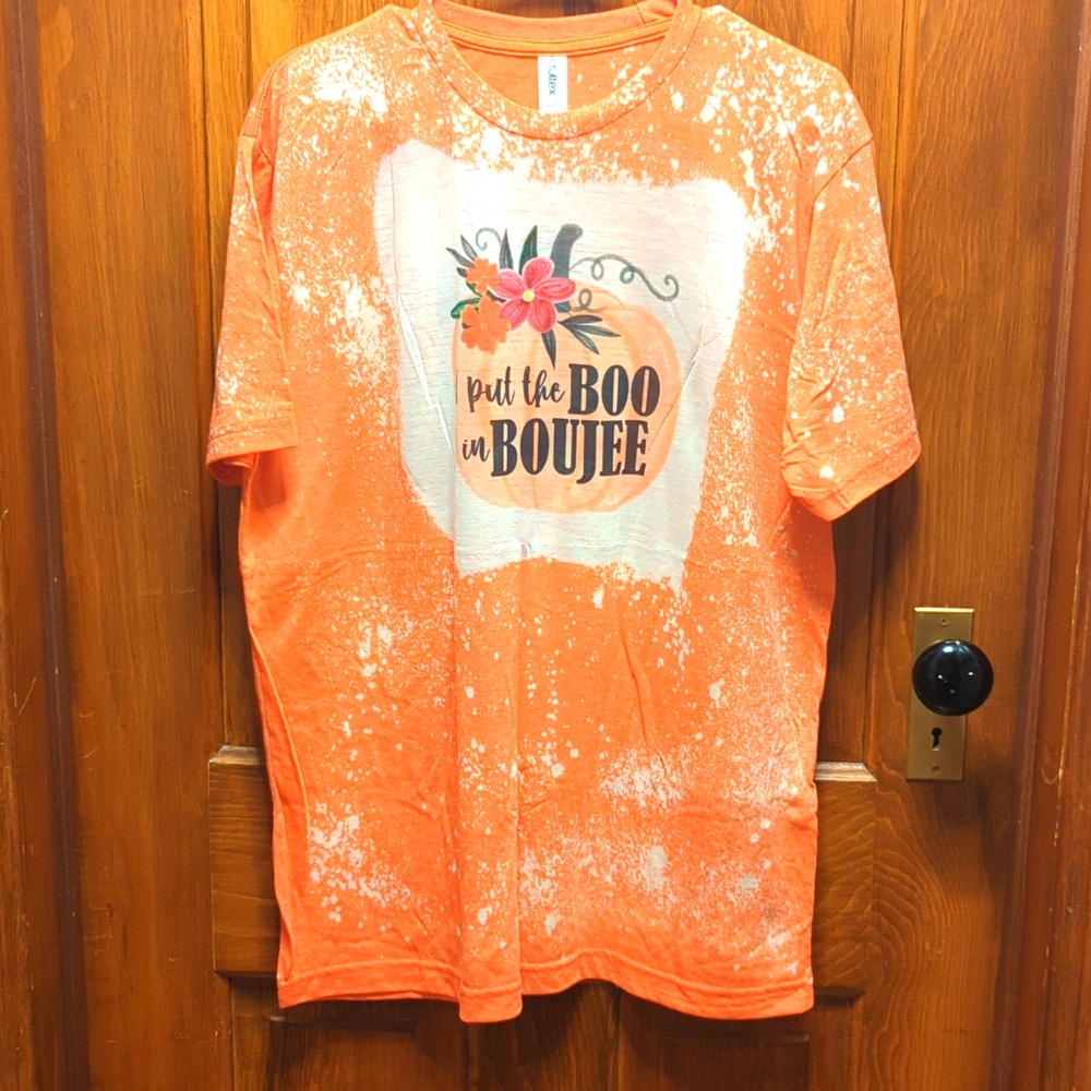 Custom Made Unisex T Shirt SZ‎ L "I Put The BOO in BOUJEE" NWOT